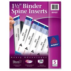 Avery Spine Insert - 25 per pack