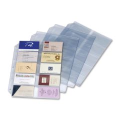 Cardinal Vinyl Business Card Refill Page - 10 per pack