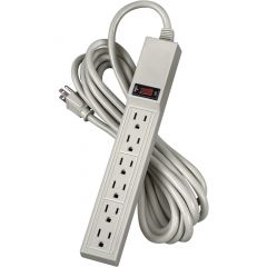 Fellowes 6 Outlet Power Strip w/15' Cord