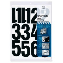 Chartpak Vinyl Numbers - 23 per pack
