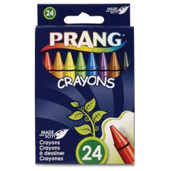 Dixon Prang 24 Count Wax Crayons - 24 per box