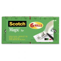 Scotch Invisible Magic Tape - 6 per pack