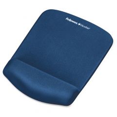 Fellowes PlushTouch Mouse Pad/Wrist Rest with FoamFusion Technology - Blue