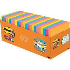 Super Sticky 24 Pad Cabinet Pack - 3" x 3" - Jewel Pop