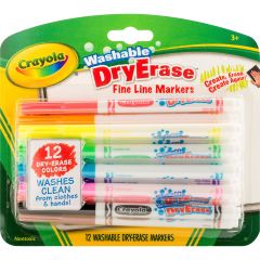 Fine Line Washable Dry Erase Markers