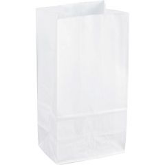 Sparco White Kraft Paper Bags - PK per pack