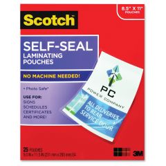 3M Self-Sealing Laminating Pouch - 25 per pack