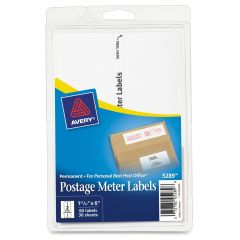 Avery 1.8" x 6" Postage Meter Labels (Personal Post Office) - 60 per pack