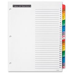Office Essentials Table 'n Tabs Daily Divider