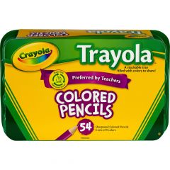 Crayola Trayola Colored Pencil - 54 Count