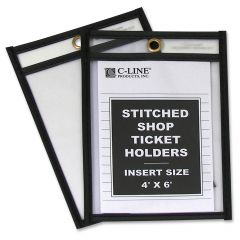 C-line Stitched Plastic Shop Ticket Holder - 25 per box