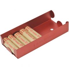 Red Aluminum Coin Tray by MMF