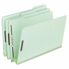 Pendaflex Pressboard Folders with Fastener - 3" Expansion - Green