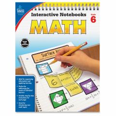Carson-Dellosa Grade 6 Math Interactive Notebook Interactive Education Printed Book for Mathematics