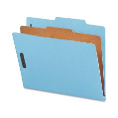 Nature Saver Colored Classification Folder - 8.50" x 11" - 1 Dividers - Blue