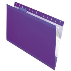 Pendaflex 1/5 Cut Colored Hanging Folders - 25 per box Legal - Polylaminate - Violet