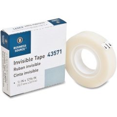 Business Source Invisible Tape - 1 per box