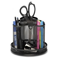 Rolodex Workspace Mesh Spinning Supply Caddy