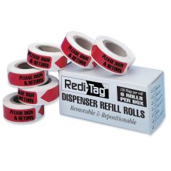 Redi-Tag Sign Here/Return Refill Tags - 6 per box