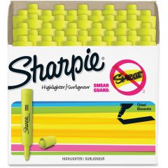 Sharpie Accent Tank Style Fluorescent Yellow Highlighters - 36 Pack