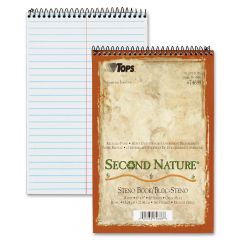 TOPS Second Nature Steno Book - 80 Sheets - 15 lb - 6" x 9"