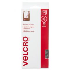 Velcro 91302 Clear Hook & Loop Fastener Coins - 75 per pack