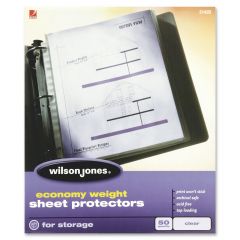 Wilson Jones 21420 Economy Weight Sheet Protector - 50 per box