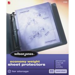 Wilson Jones Econ.Wt. Top-load Sht Protectors - 50 per box