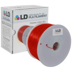 LD Translucent Red 3D Printing Filament (PLA)