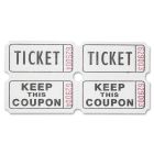 Sparco Admit One Double Roll Ticket - 2000 per roll