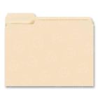 Business Source Manila Top Tab File Folders - Tab Cut on Left