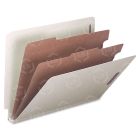 Smead End Tab Classification Folder - 10 per box - 8.50" x 11" - Gray, Green