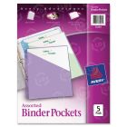 Avery Durable 3-Ring Poly Binder Pocket - 5 per pack