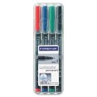 Staedtler Lumocolor Fine Point Permanent Marker - 4 Pack