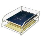 Kantek Acrylic Double Letter Tray - 2 per set