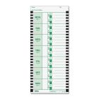 Lathem Weekly Attendance Card - 100 per pack