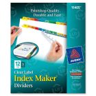 Avery Index Maker Punched Clear Label Tab Divider - 5 per pack