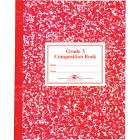 Roaring Spring Third Grade Composition Book - 50 Sheet - Ruled - 7.75" x 9.75" - Red Marble Cover