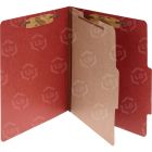 Acco Classification Folder - 8.50" x 11" - 1 Dividers - Earth Red