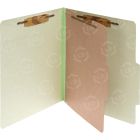 Acco Classification Folder - 10 per box Legal - 8.50" x 14" - 1 Dividers - Green