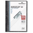 Durable DURACLIP Report Cover Letter - 8.50" x 11" - Black