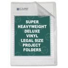 C-line Deluxe Non-Glare Vinyl Project Folder - 50 per box Legal - 8.50" x 14" - Vinyl - Clear