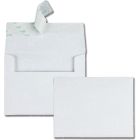 Quality Park Greeting Card/Invitation Envelope - 100 per box - 4.38" x 5.75" - White