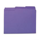 Smead Interior Folder - 100 per box Letter - 8.50" x 11" - Purple