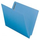 Smead Shelf-Master Colored Folder with Fastener - 50 per box Letter - Blue