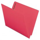 Smead Shelf-Master Colored Folder with Fastener - 50 per box Letter - Red