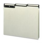 Smead 1/3 Cut Metal Tab Guide - 50 per box Blank - 8.50" x 11"  -  Gray, Green