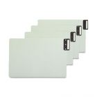 Smead Vertical Blank End Tab Guide - 50 per box Blank - 12.25" x 9.50"  -  Gray, Green Divider