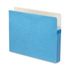 Smead TUFF Pocket Colored Top Tab File Pocket Letter - 8.50" x 11" - Blue