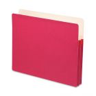 Smead TUFF Pocket Colored Top Tab File Pocket Letter - 8.50" x 11" - Red